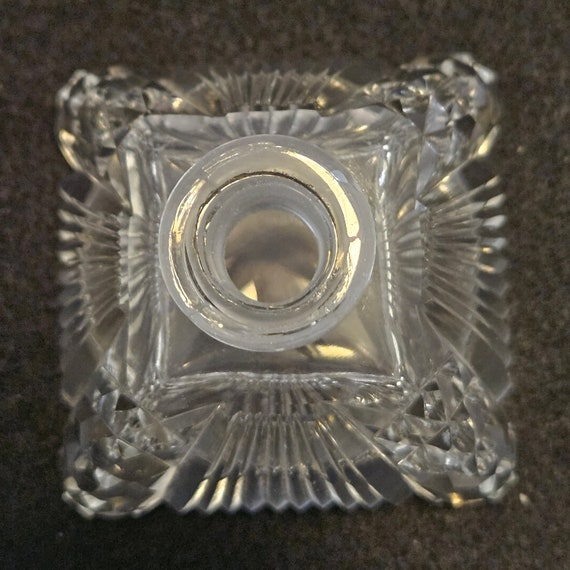 Czechoslovakia Cut Glass Perfume Bottle - image 8