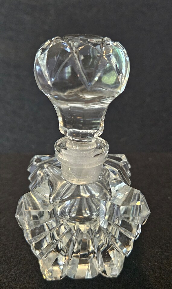 Cut Glass German Perfume Bottle - image 5