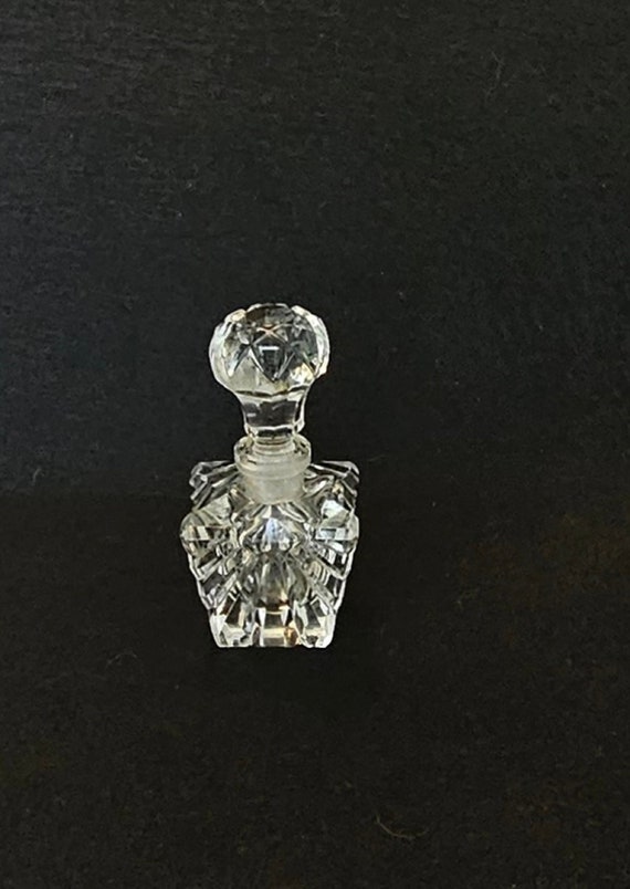 Cut Glass German Perfume Bottle