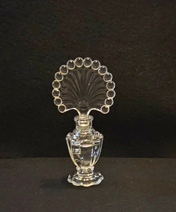 Vintage Fan Stopper Perfume Bottle
