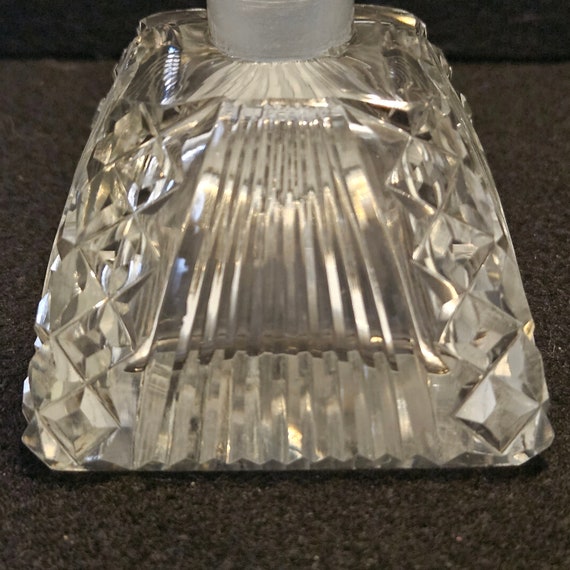 Czechoslovakia Cut Glass Perfume Bottle - image 9