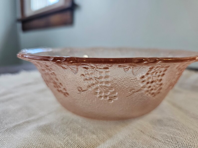 1950's Pink Depression Glass Bowls Set of 8 Etsy