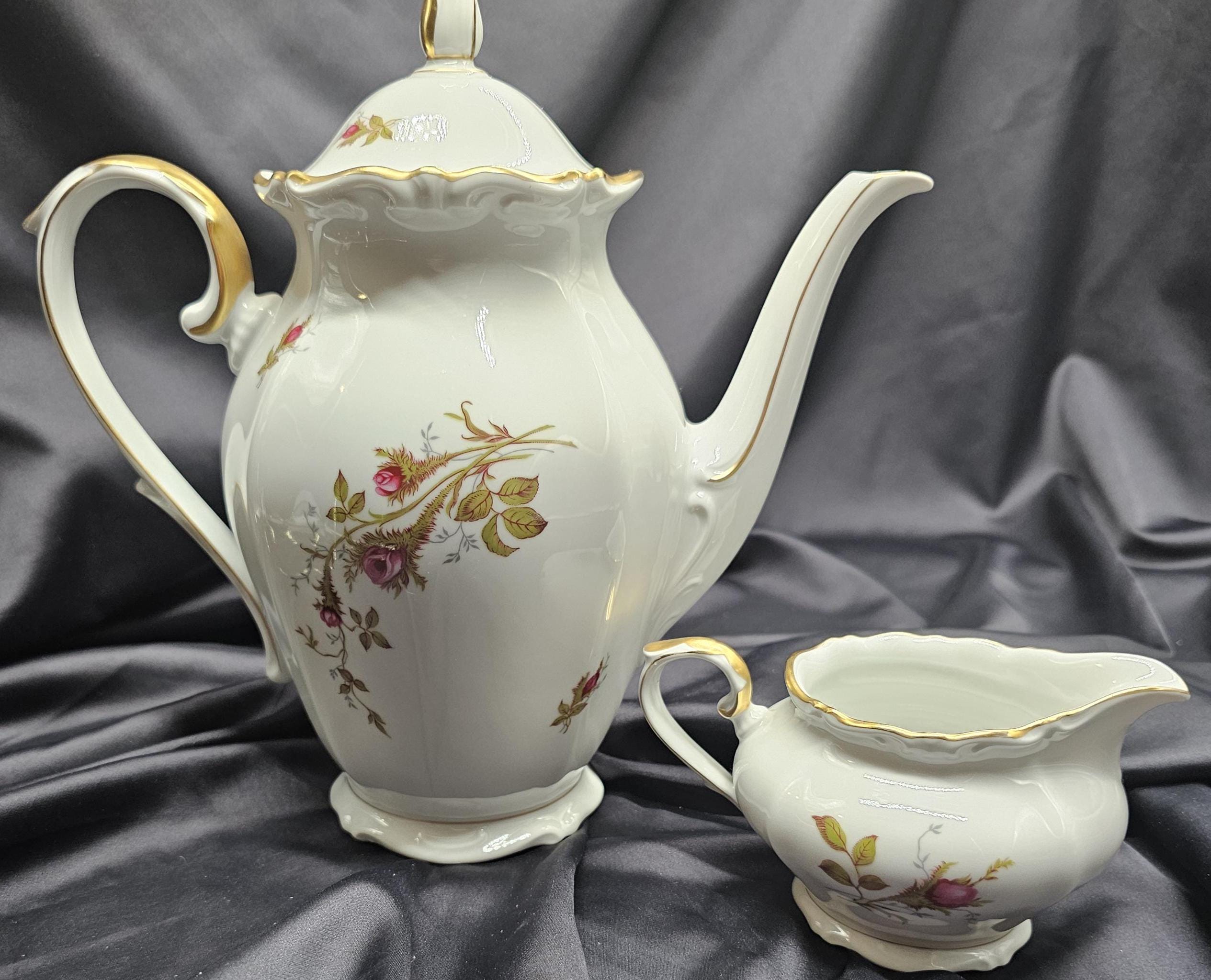W Eschenbach briar rose coffee and creamer