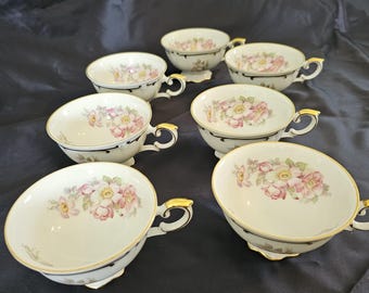 7 Schumann Arzberg  made in Bavaria Germany  footed teacups