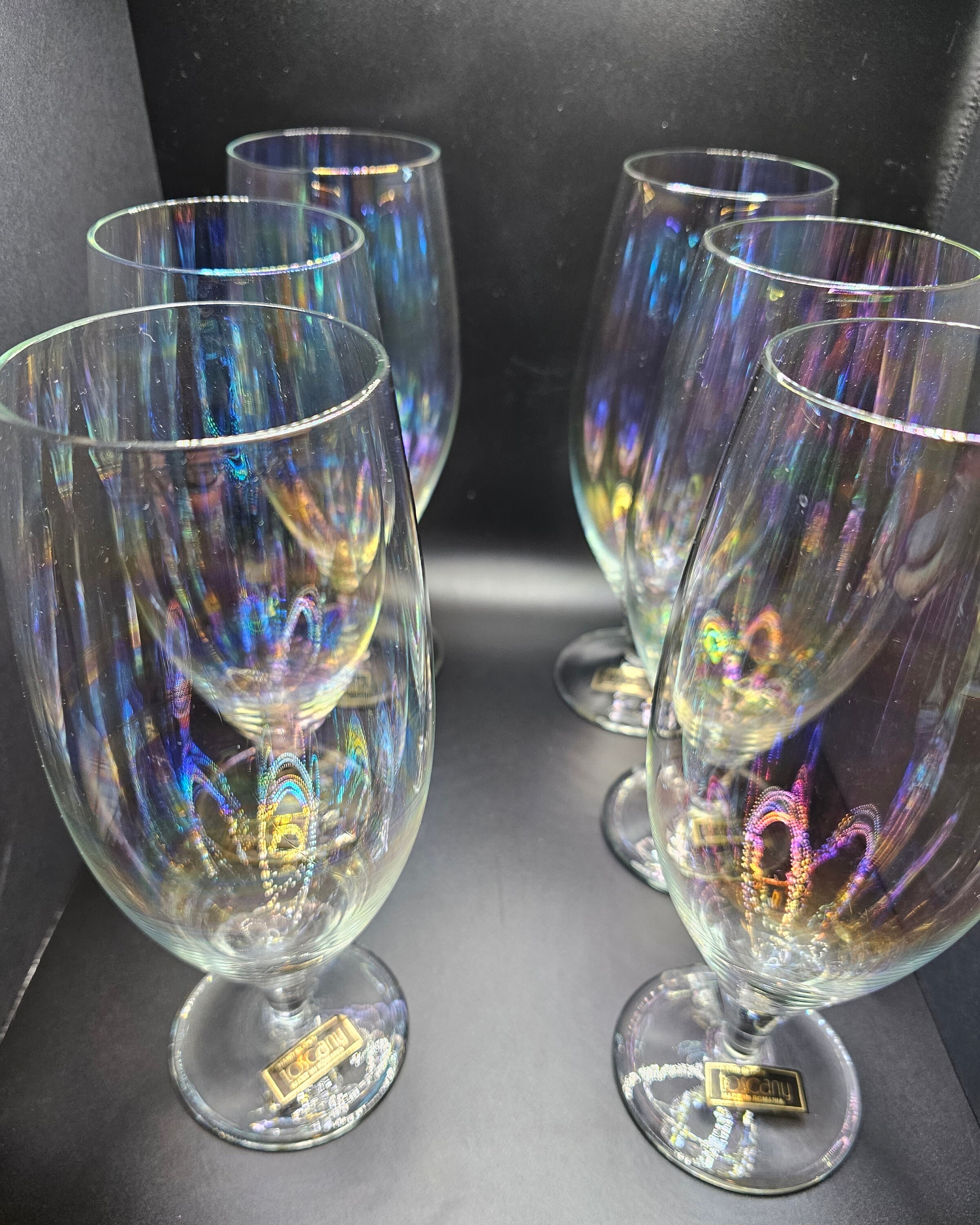 Toscany Hand Blown Crystal Glassware Etsy