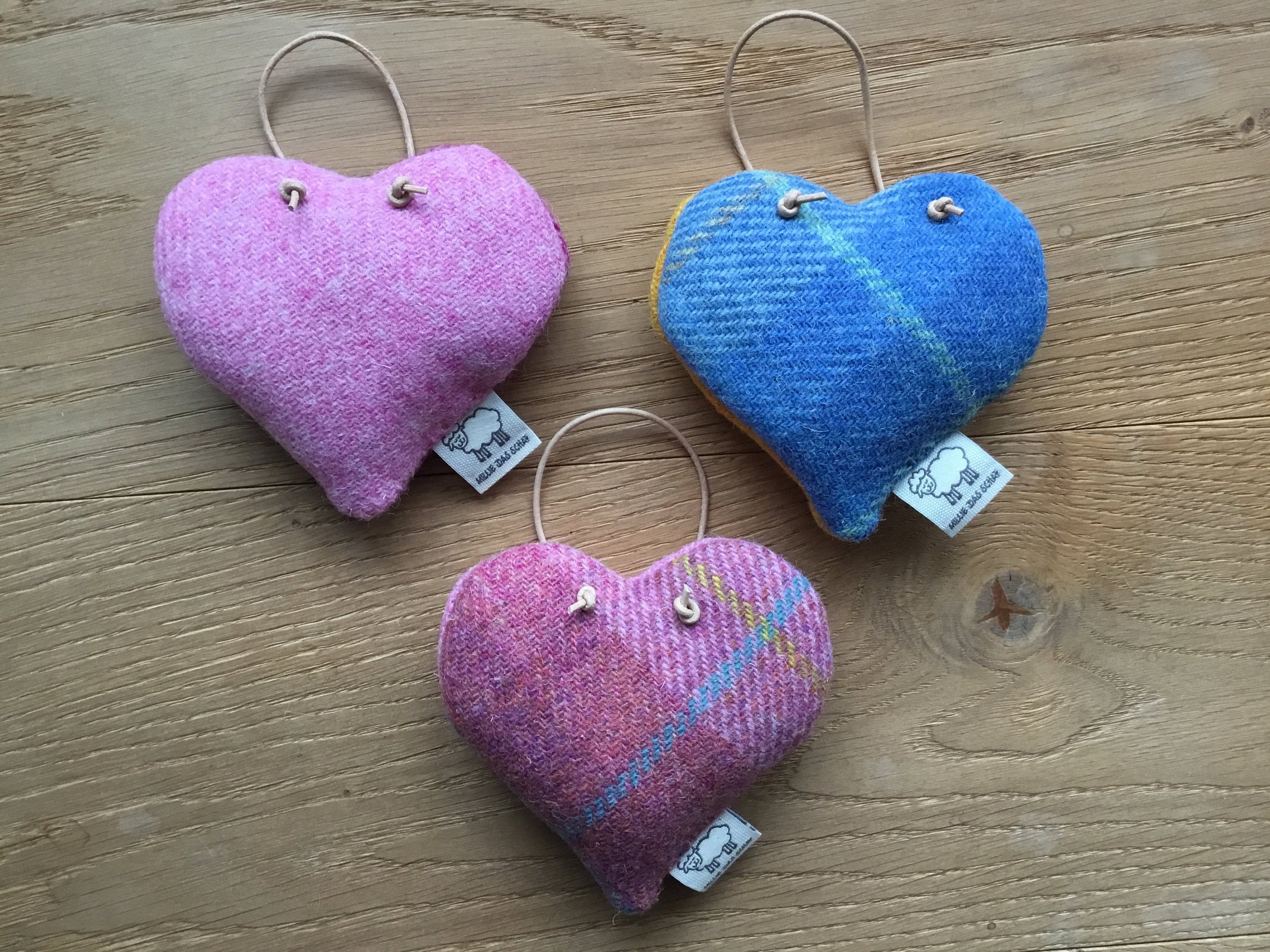 Lavendelkissen Herz Aus 100% Leinen – 16x16 Cm, Mit 25g Lavendel Gefüllt, Natürlich Gegen Motten