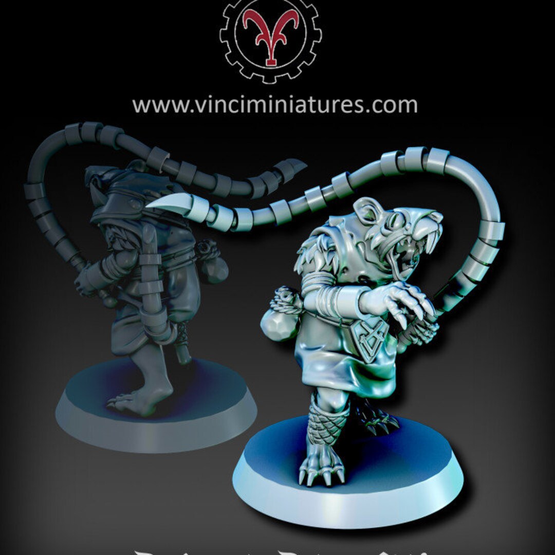 Packmaster Rattle Packmaster Ratmen set 1 Vinici Miniatures 28/32mm - Etsy