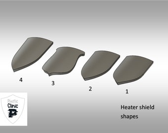 Classic Heater/kite Shields - Ordinaries and divisions - Pack of 10 - 28/32mm scale