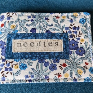 Handmade needle book, needle case, sewing supplies, sewing organisation, pins and needles, embroidery, birthday, gift