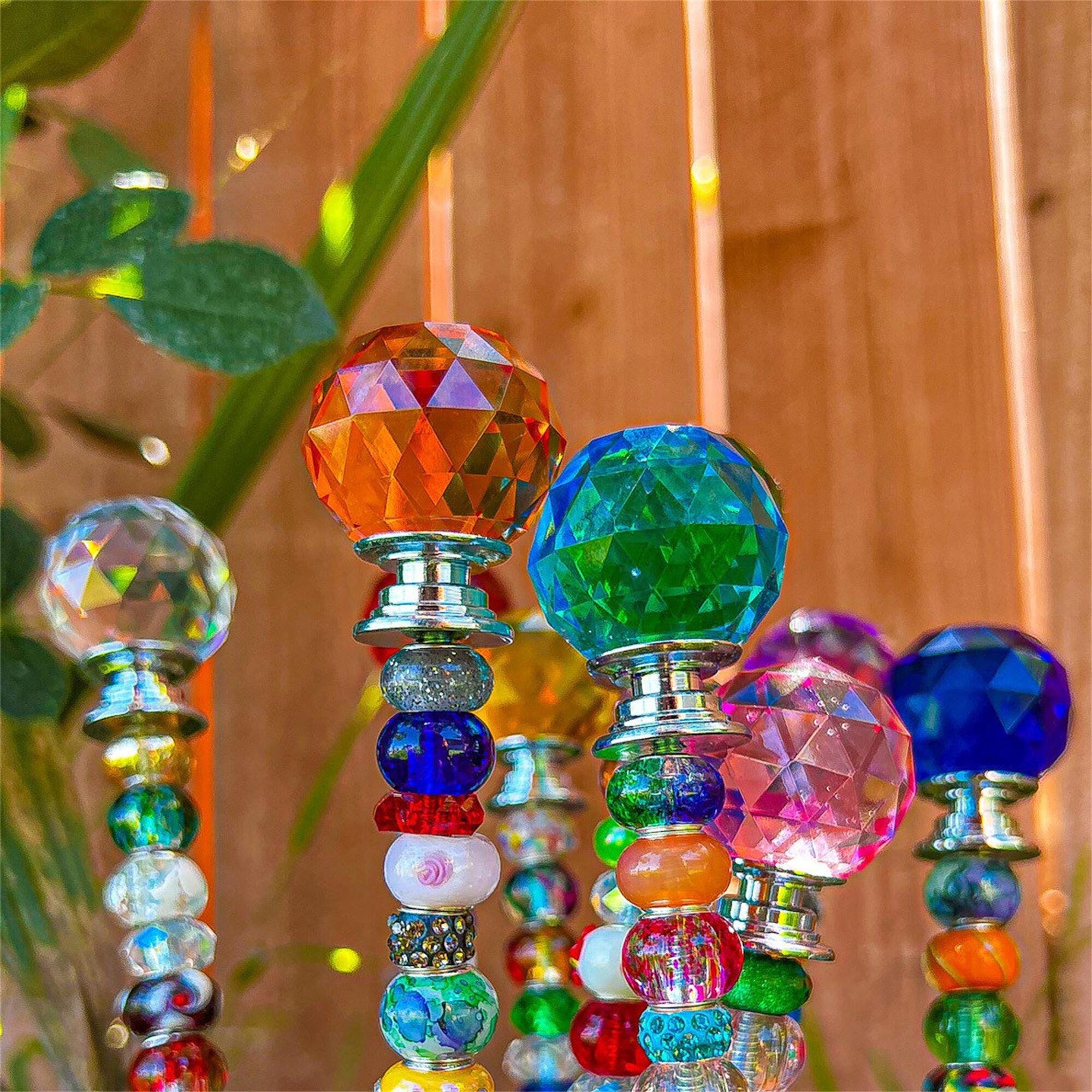 Suncatcher Garden Stakes Plankt Stake Garden Art Decor Yard Etsy