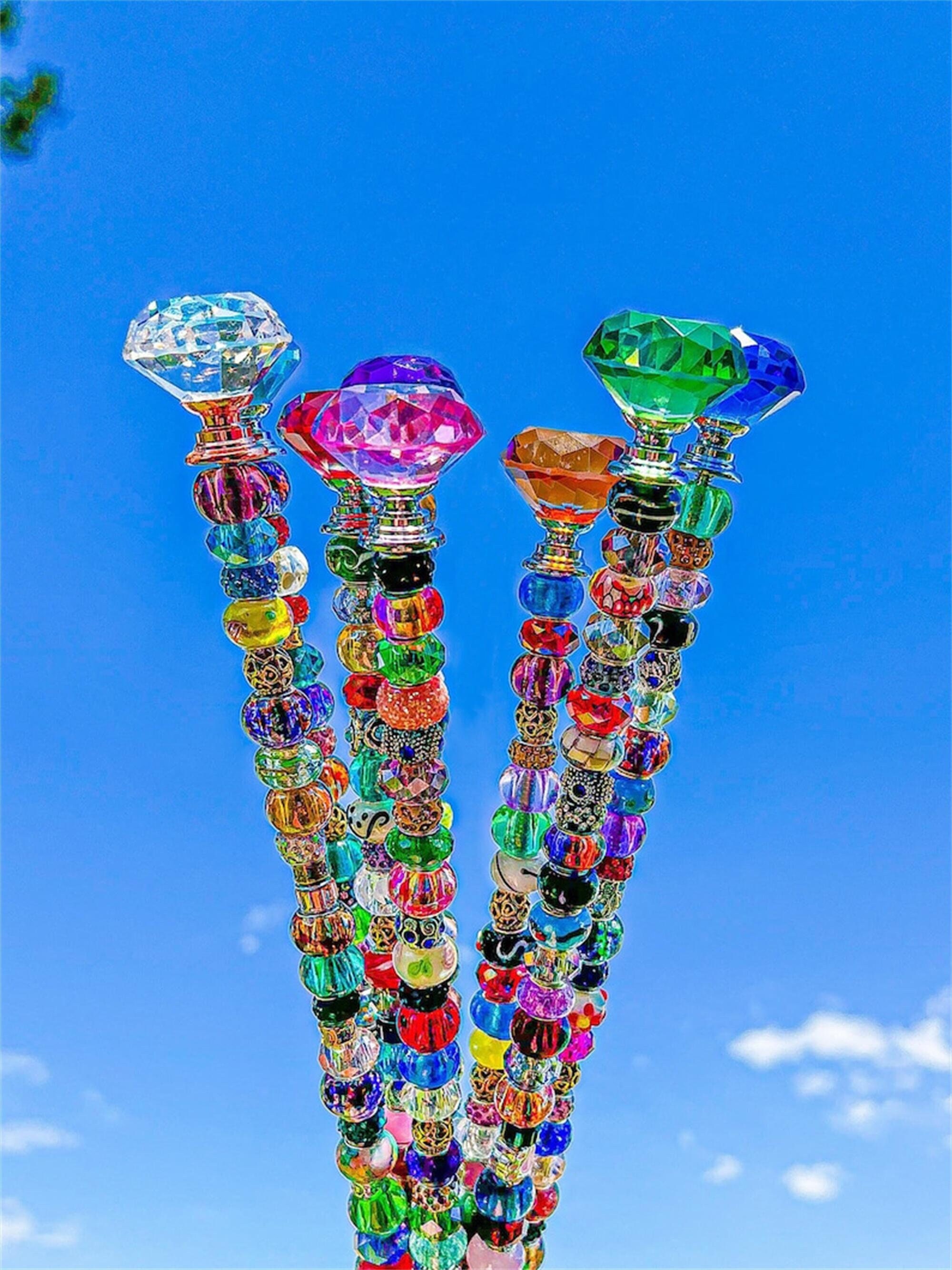 14 Inch Suncatchers Garden Stakes Garden Art Decor Yard Etsy UK