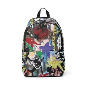 Chanel graffiti backpack Etsy Espana