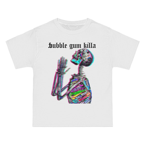 BUBBLE GUMKILLA TRIPPY Skeleton Premium T Shirt by the blenq