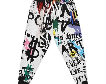 THEBLENQ GRAFFITI ALLOVER Print Athletic Joggers