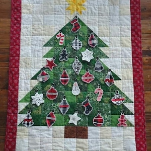 Quilted Christmas Tree Advent Calendar Pattern