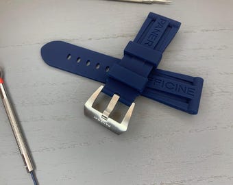 Panerai 26mm Watch Band/rubber strap for panerai