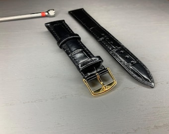 Leather Band for Longines 18mm/20mm black