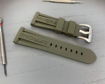 Panerai 26mm Watch Band/rubber strap for panerai