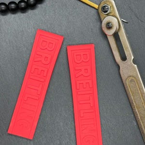 22mm Rubber Strap for Breitling Navitimer/Avenger Watch, Replacement Band Buckle Clasp