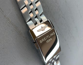 Breitling watch bracelet brushed20mm/ 22mm/24mm for navitimer avenger deployment clasp brushed strap