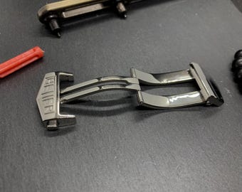 22mm Tag Heuer deployment clasp for leather and rubber straps