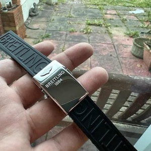 New 24,22mm Watch Band Replacement for Breitling High Quality Silicone Bracelet With Buckle Clasp