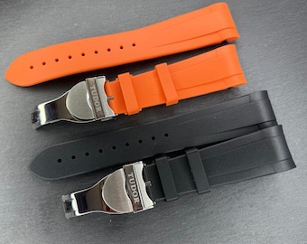 Correa de caucho curvada para Tudor Black Bay Pelagos - 22 mm