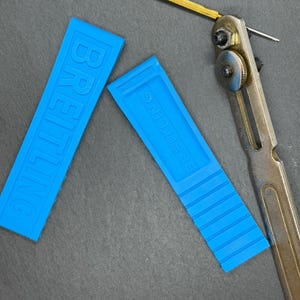 22mm Rubber Strap for Breitling Navitimer/Avenger Watch, Replacement Band Buckle Clasp