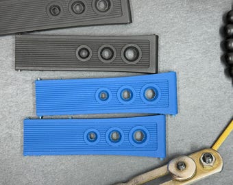 22mm Light Blue Silicone Watch Band Replacement for Breitling