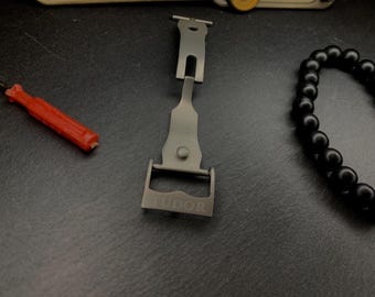 Chiusura deployante Tudor 18 mm argento