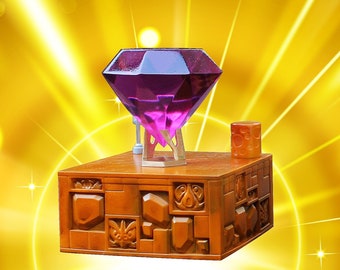 Chaos Emerald "Pink" with Labyrinth Zone Base