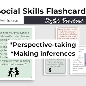Social Skills Flashcards, Perspective taking, Making inferences
