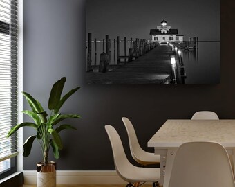 Roanoke Lighthouse Photo Print – OBX, NC Landscape Wall Art
