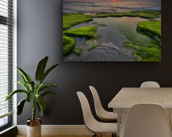 Sunrise Reflections at Coqunia Rocks: Paper, Canvas, Metal, Acrylic Wall Art