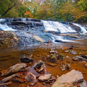 Shore-Styers Mill Falls: carta, tela, metallo, stampa fotografica in acrilico, decorazione da parete con paesaggio, grande arte da parete, decorazione da parete moderna naturale
