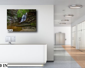 Lower Cascades Waterfall Photo Print, Hanging Rock State Park, NC