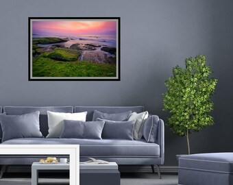 Captivating Coastal Art: Kure Beach's Serene Landscape - Paper, Canvas, Metal, Acrylic Wall Art