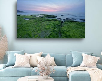 Where the Sky Meets the Sea: Kure Beach's Serene Landscape - Paper, Canvas, Metal, Acrylic Wall Art