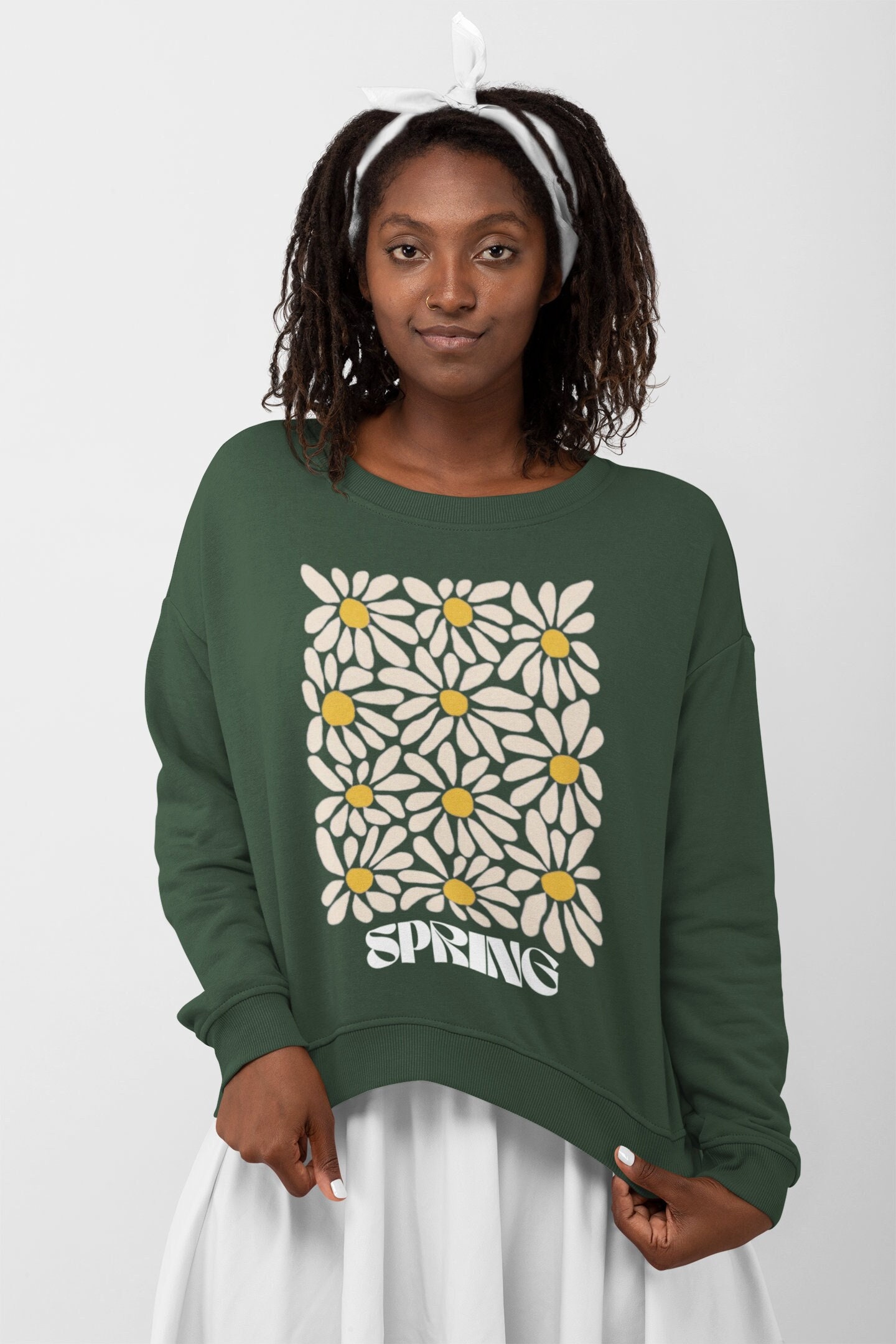 Flower Sweatshirt Gift for Her Flower Sweat Shirt Aesthetic - Etsy