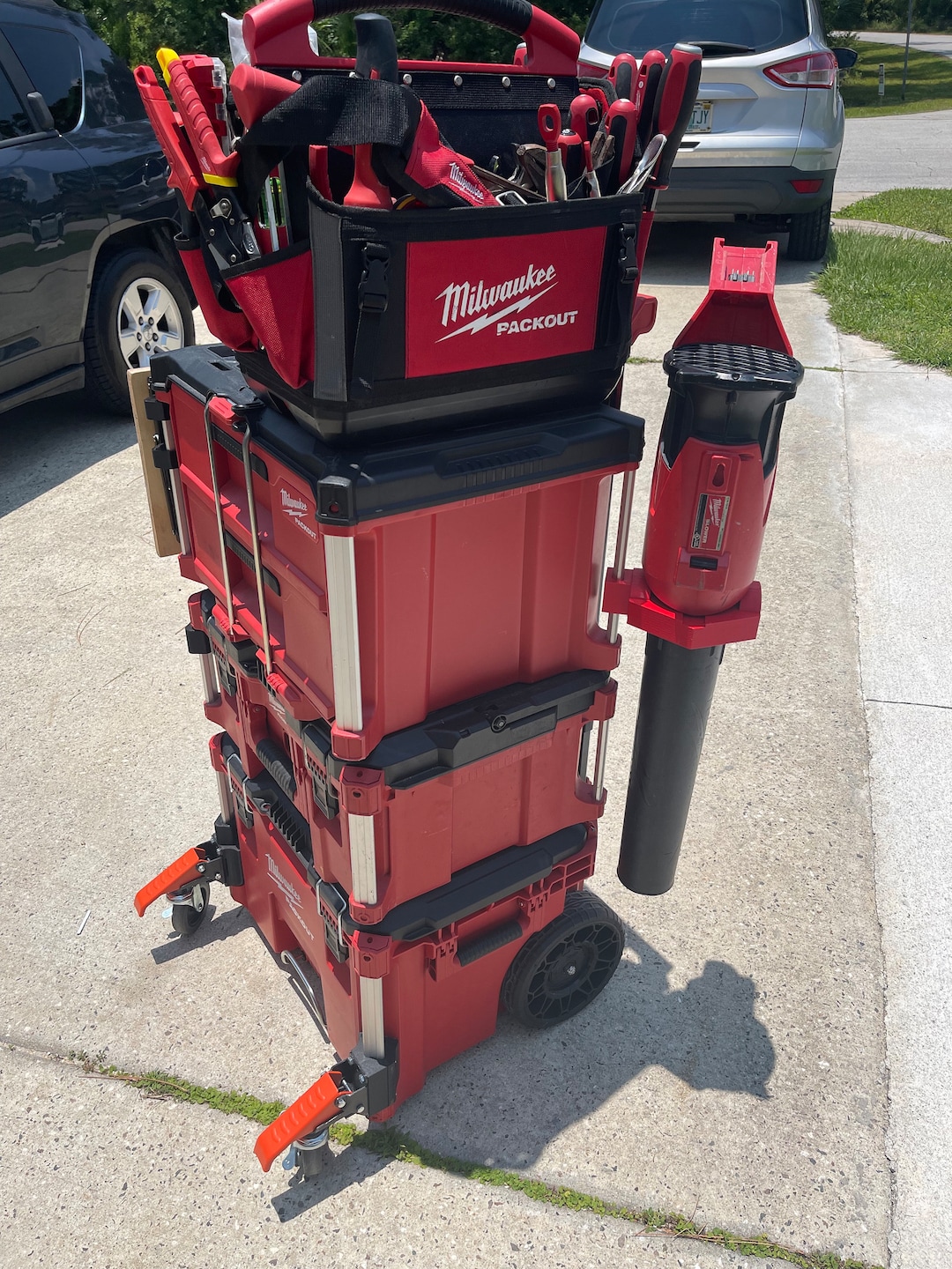 Milwaukee Fuel Leaf Blower Holder for Milwaukee Packout Etsy