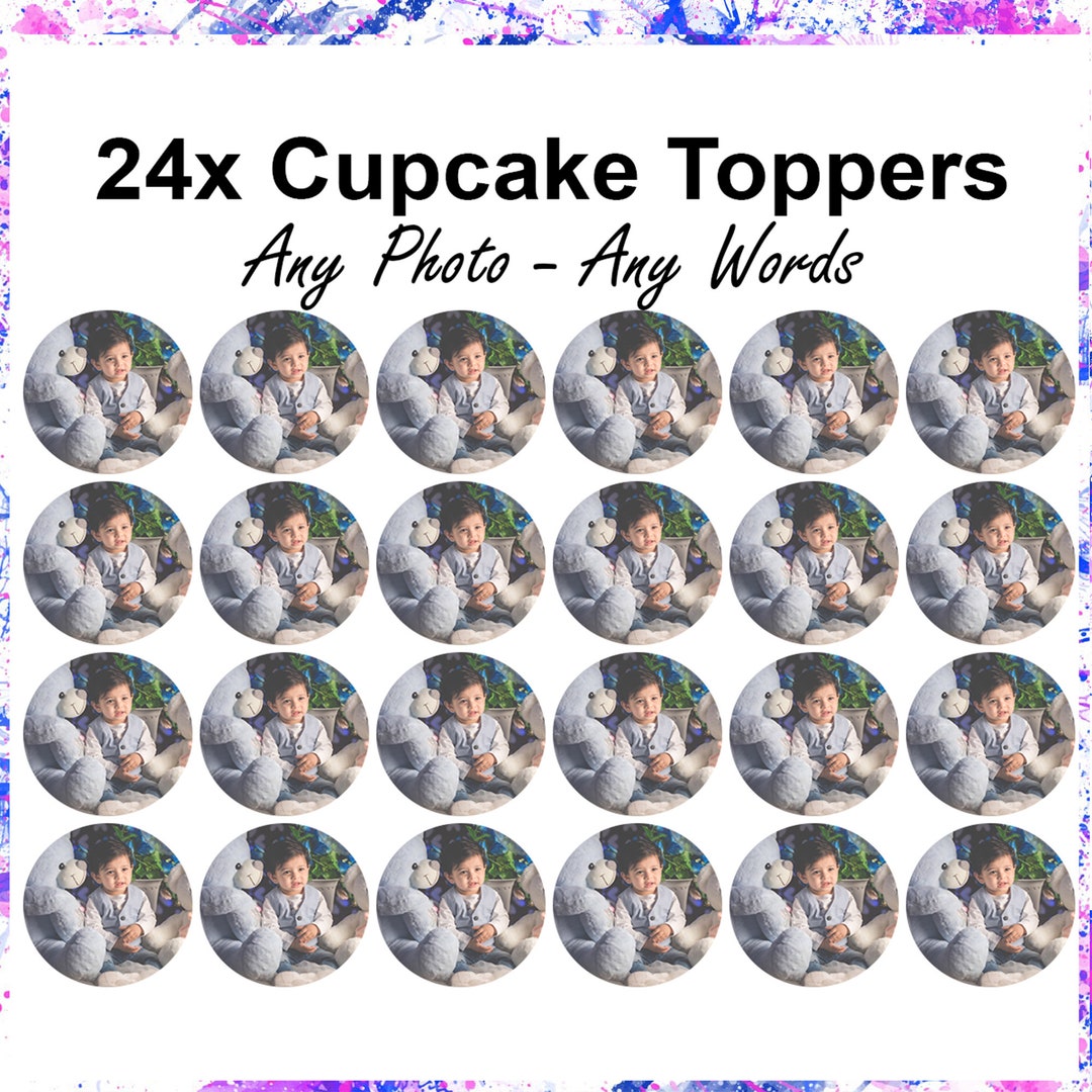 24x Personalised Edible Rice Paper/icing Sheets Cupcake Fairy - Etsy UK