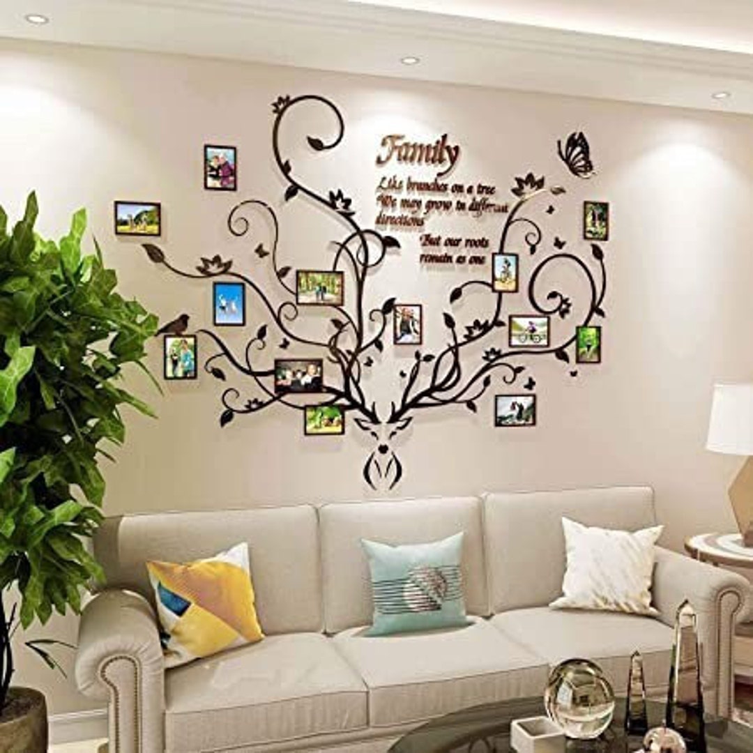 Metal Family Tree Wall Art Wall Decorations Art Large Wall Etsy