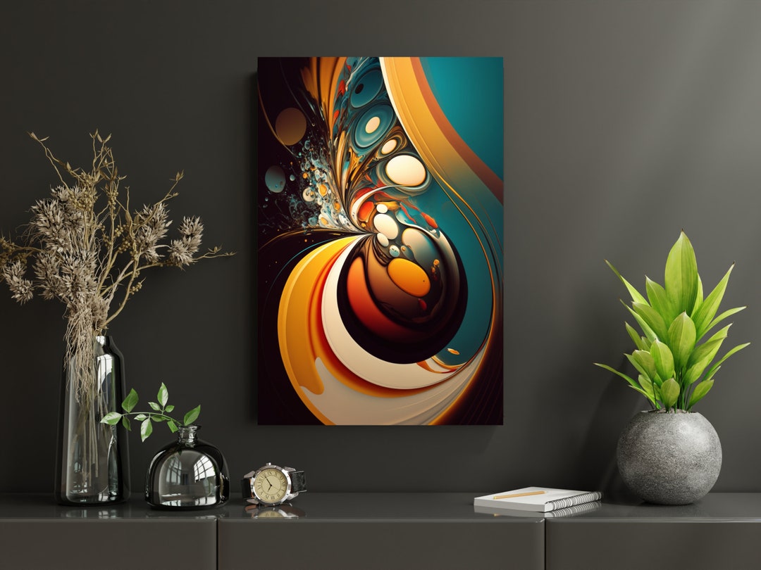 Abstract Digital Art Print, AI Generated, Digital Poster, Wall Art, Gift, AI Art, Digital