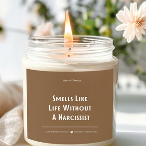 Life Without A Narcissist Candle, Happy Divorce Gift, Gift Ideas for Her, Divorce Present, Smells Like Candle