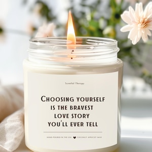 Divorce Gift for Women, Inspirational Gift, New Beginnings Candle,  Self-Love Gift, Wellness Gift, Divorce Candle, Gift for her