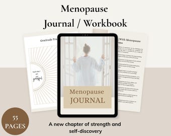 Menopause Journal, Self-Care Workbook, Mood Tracker (PDF Download)