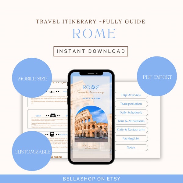 Rome itinerary|Travel Itinerary|Fully Guide Rome|Travel Organization| Turism| Travel Agent | Digital Itinerary| Marketing| Eurotrip