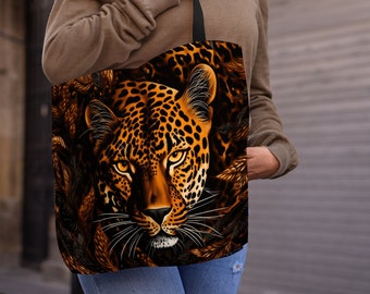 Tiger Bag Wildlife Fashion Accessoire Jungle Sac à bandoulière Chat Exotique Design Bourse Tiger Lover Cadeau Tiger Face Fashion Bag Wildlife Enthusiast