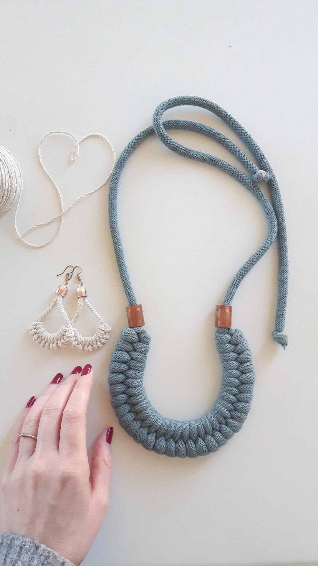 Snake Macrame Necklace PDF Pattern, Chunky Collar Tutorial - Etsy