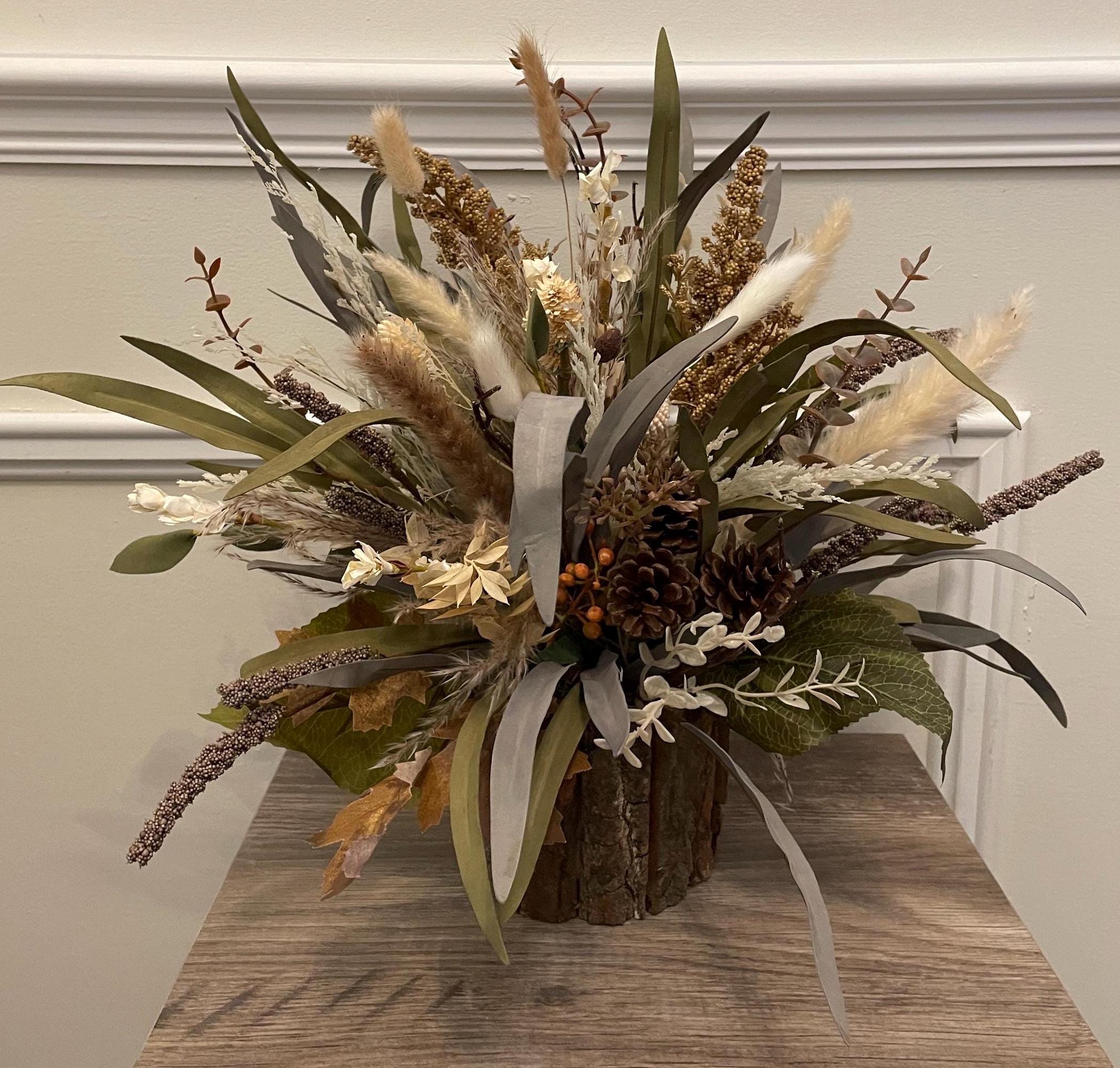 Rustic Pampas Table Arrangement